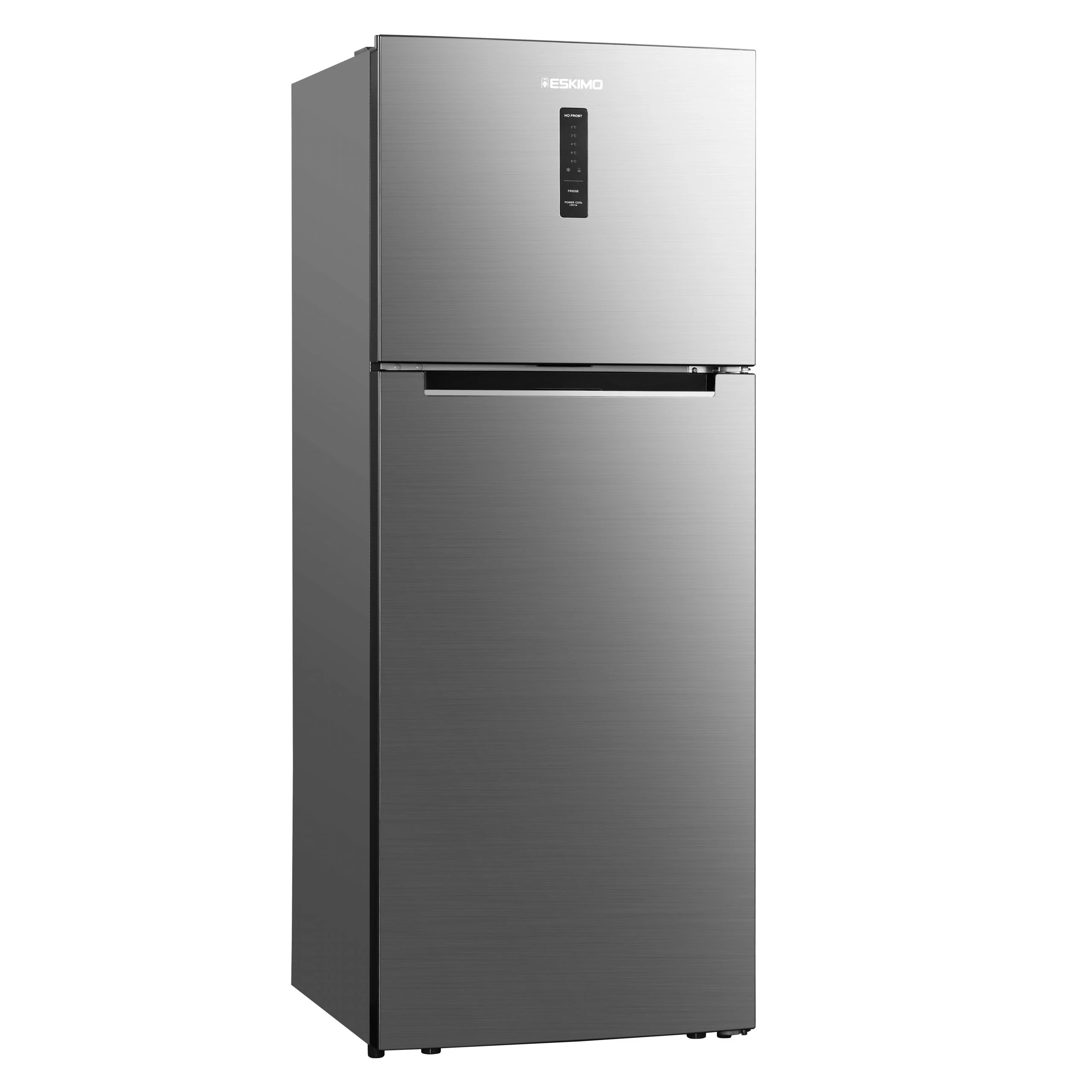 3.-ES-RTF436-INOX-closed-door-side-view-scaled Eskimo Δίπορτο Ψυγείο ES RTF436NEIN - Image 1