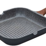Xlarge Estia Stone Griliera Apo Chyto Alouminio Me Epistrosi Apo Petra 28cm