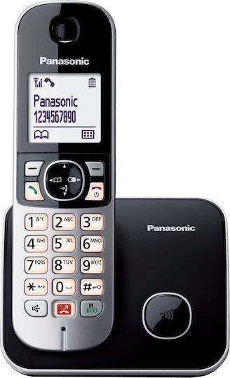 Xlarge Panasonic Kx Tg6851 Asyrmato Tilefono Me Anoichti Akroasi Mayro